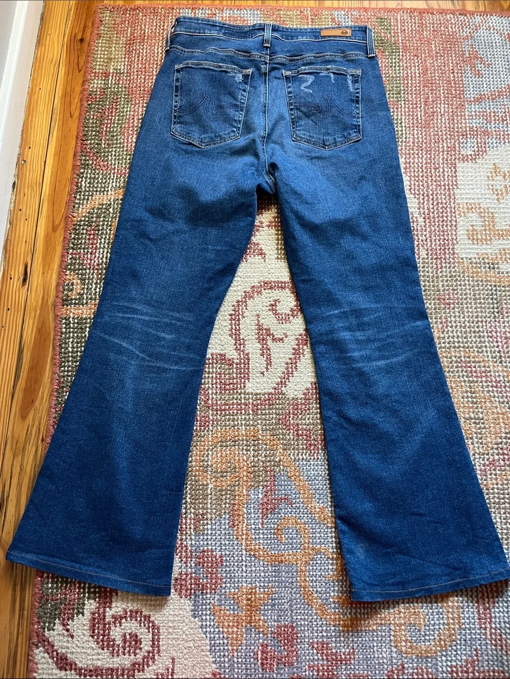 AG Adriano Goldschmied Farrah Bootcut Jeans 31x32 High Rise Stretch Denim EUC